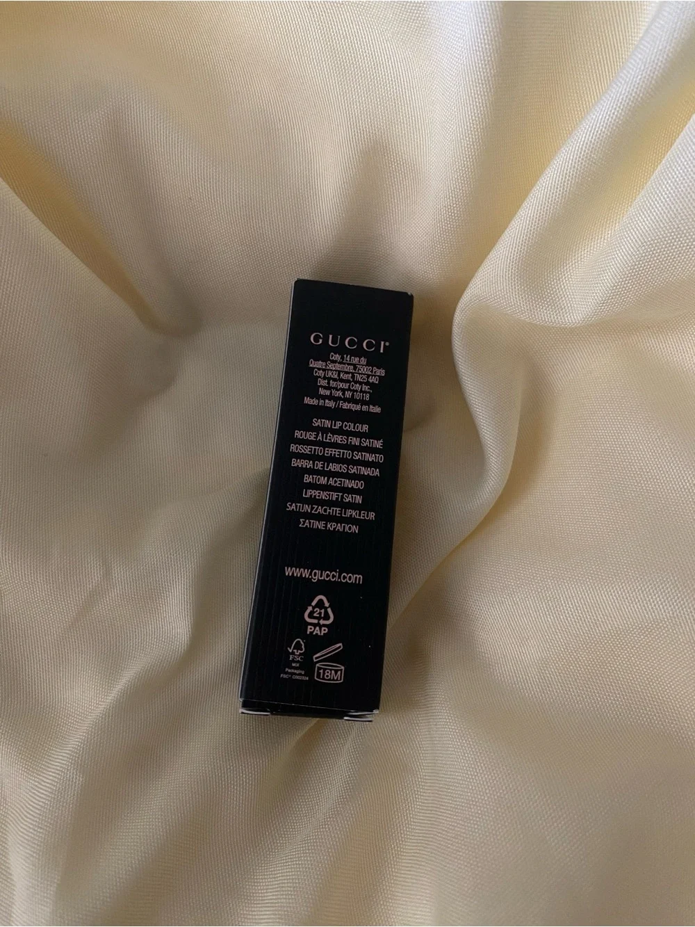 Gucci Satin Lip Colour — Soft Blush Pink